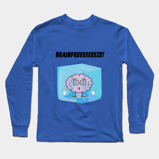 Brainfreeeeeze Long Sleeve T-Shirt by Mysticalart